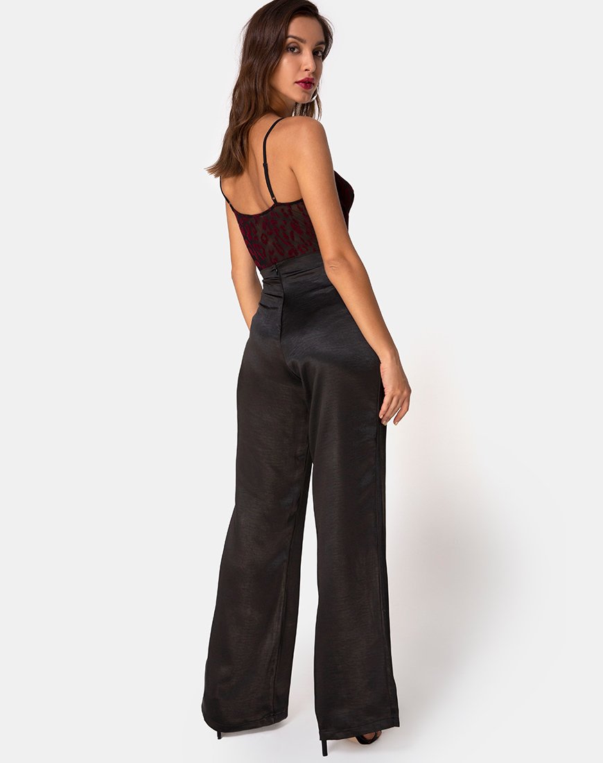 Imagen de Yecal Corpiño en Leopardo Rojo Flock Negro