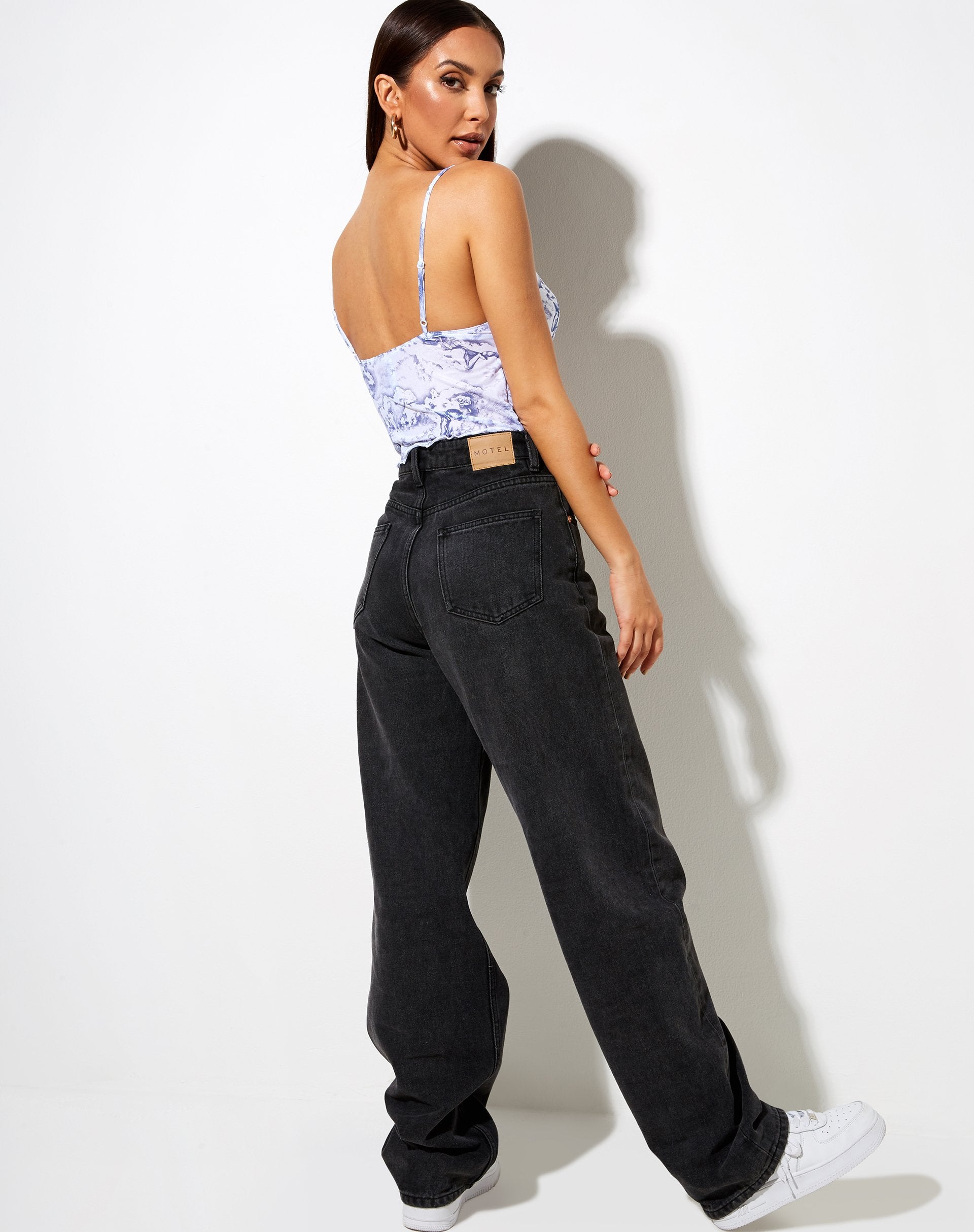 Imagen de Yenika Crop in 20s Cherub White and Blue
