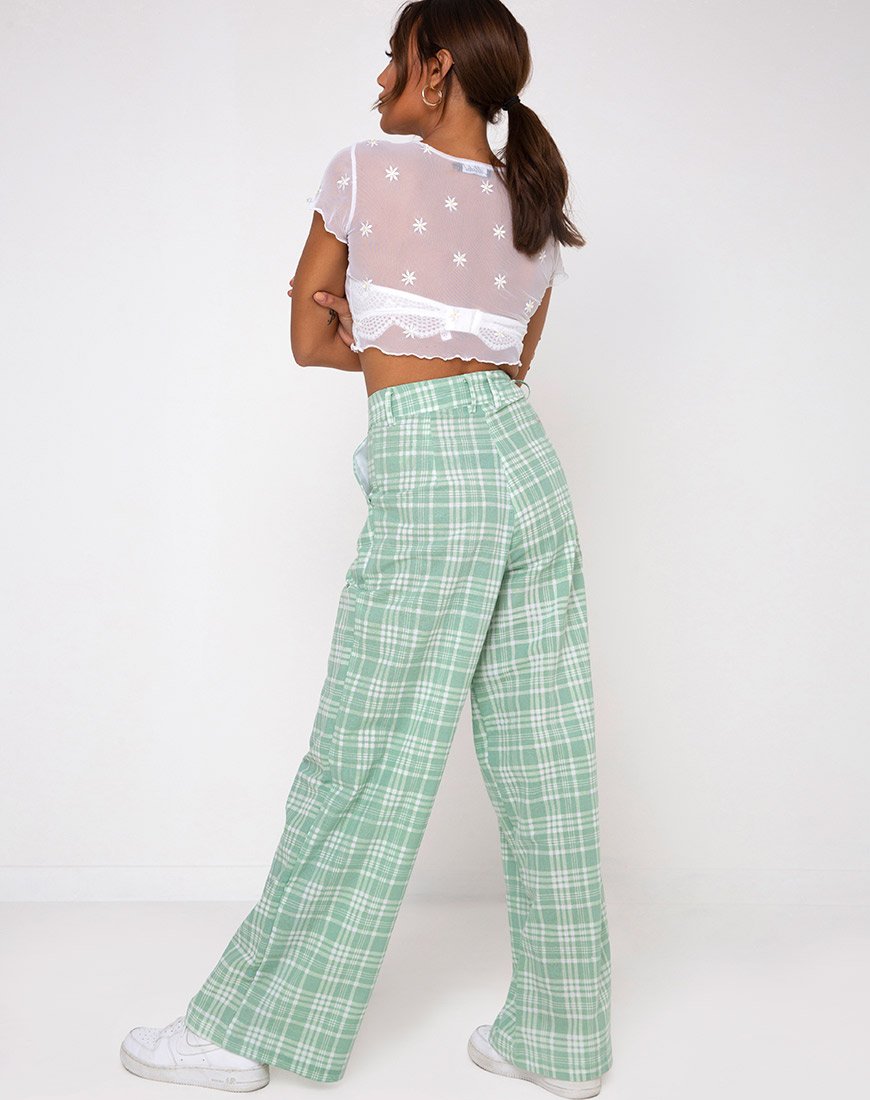 Imagen de Yeva Pantalones de tela de mesa Neo Mint