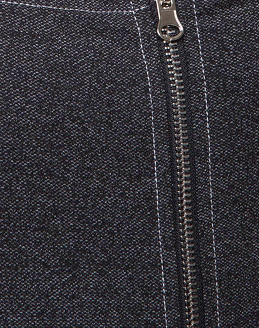 Imagen de Yona Bodycon Dress in Denim Negro