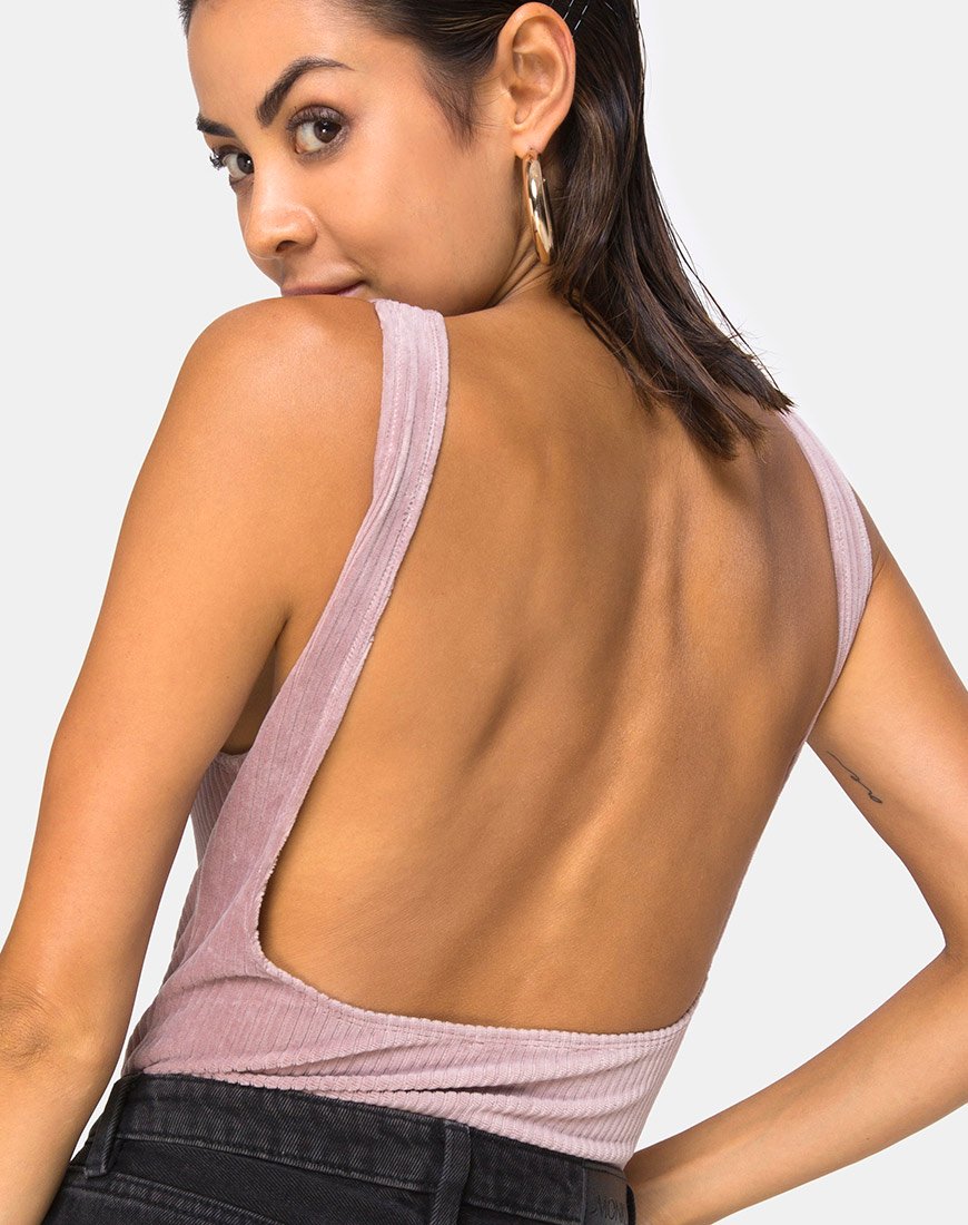 Corpiño Yora en Terciopelo Rib Topo