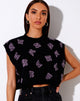 Imagen de Zacha Jumper in Knit Butterfly Negro y Morado