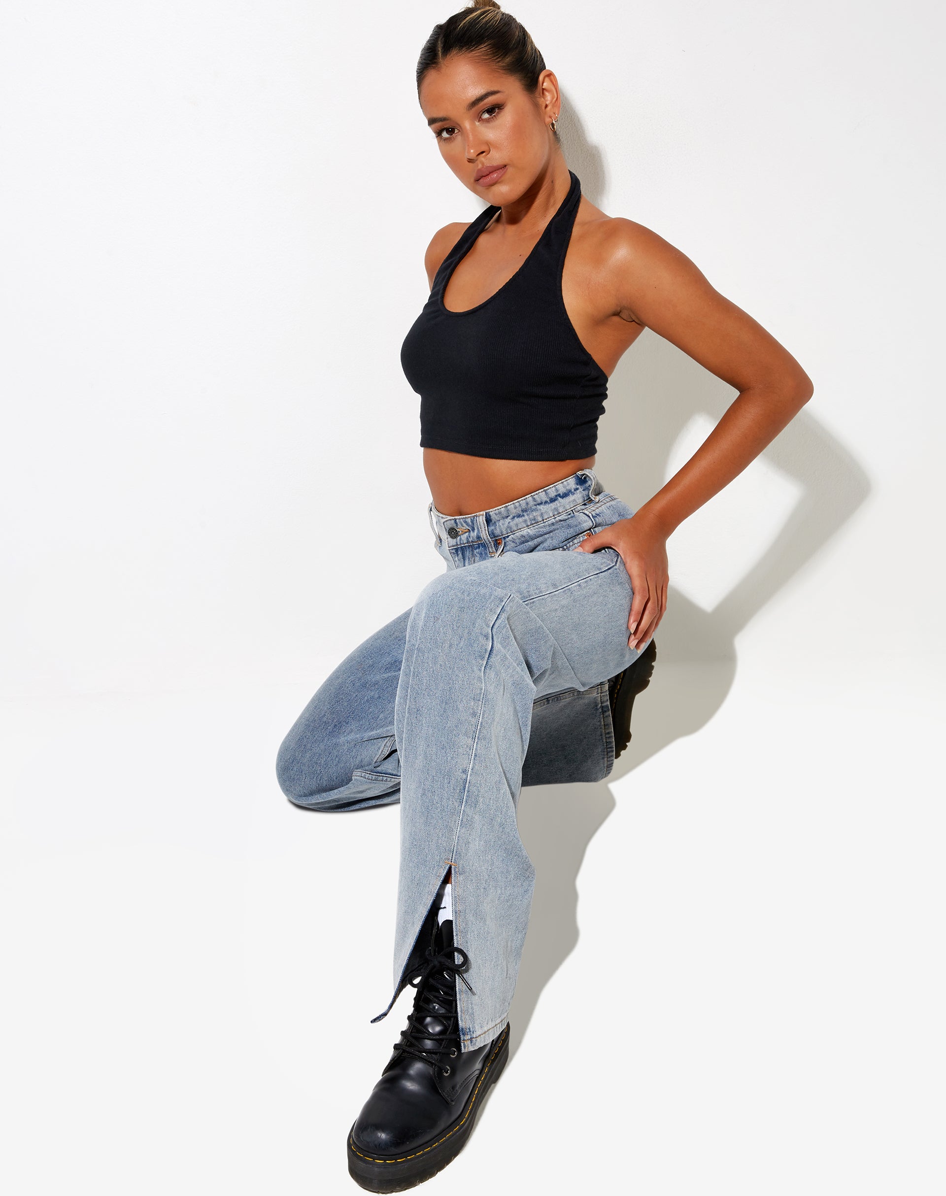 Imagen de Zagh Top en rib negro