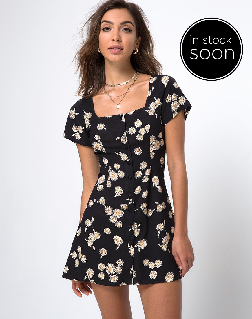 Imagen de Zavacca Tea Dress in Grunge Daisy Floral