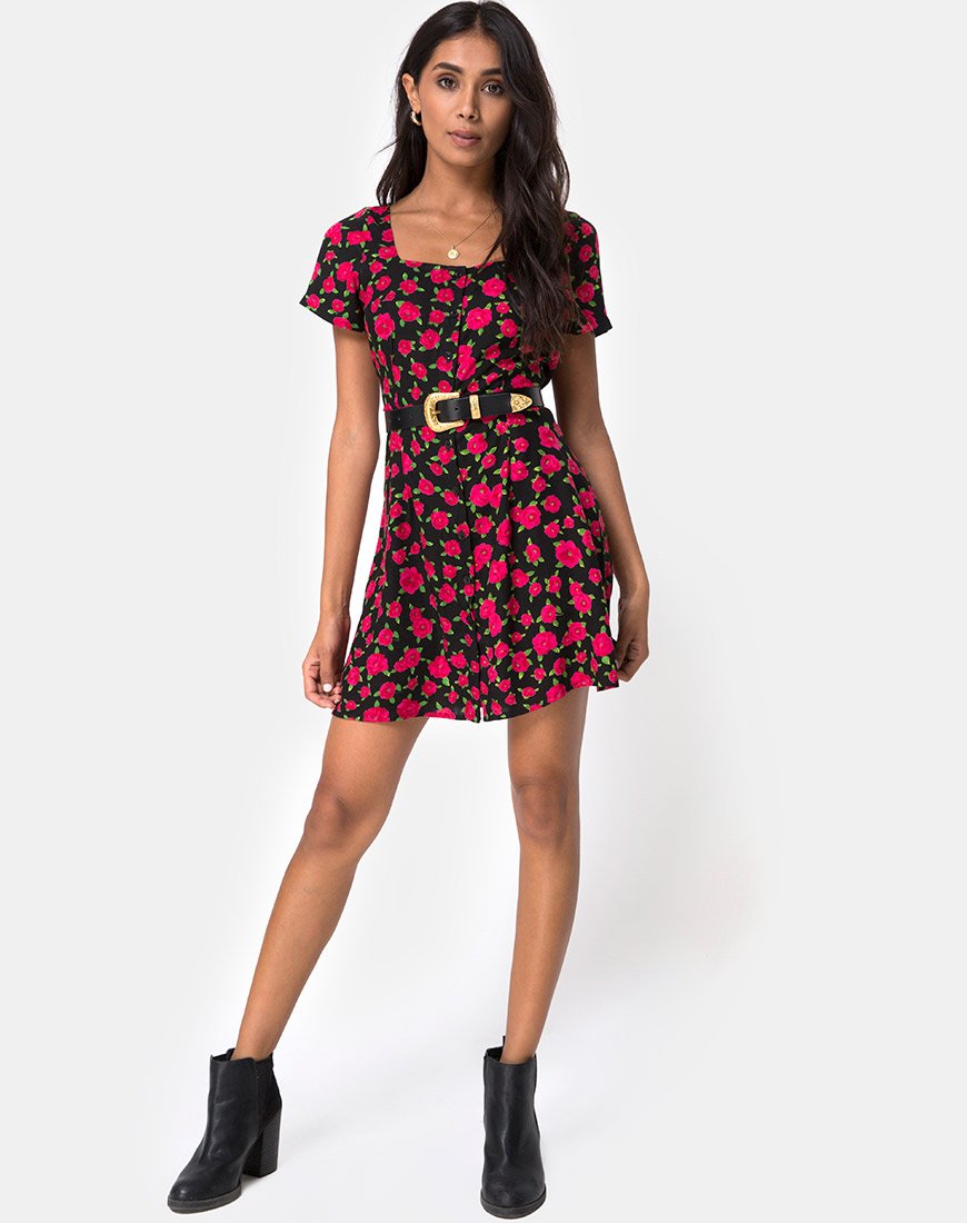 Imagen del Vestido Zavacca en Rojo Bloom