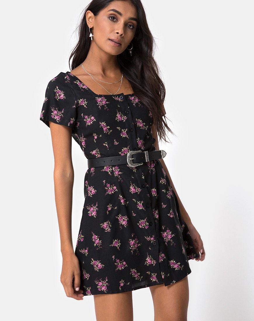 Imagen de Zavacca Mini Vestido en Sohey Rose Negro