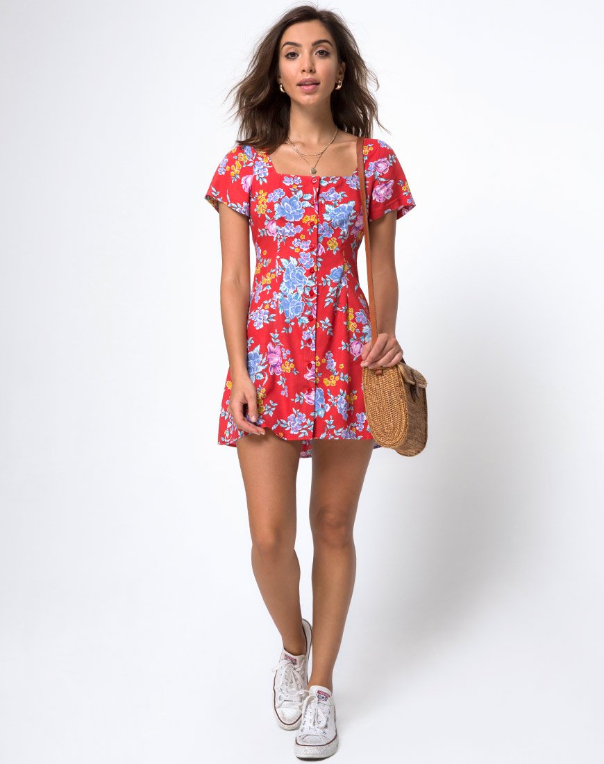 Imagen de Zavacca Tea Dress in Vintage Fleur