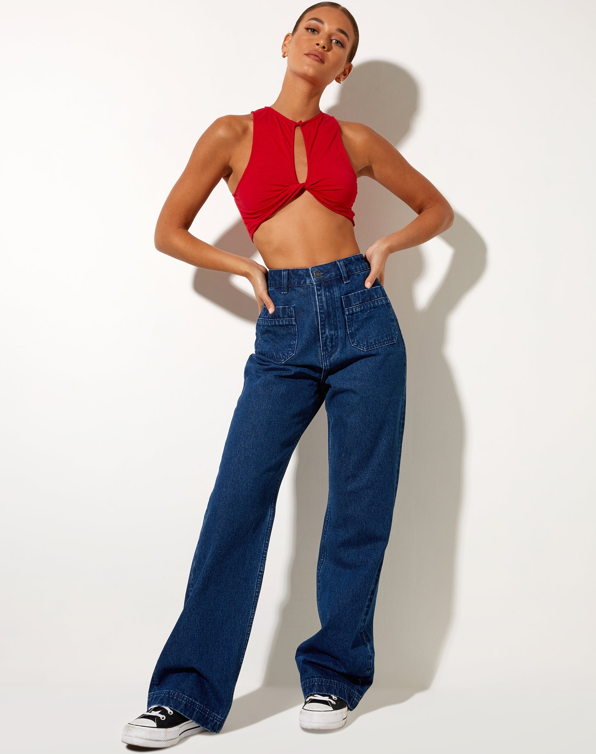 Imagen de Zeme Crop Top en Racing Red