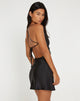 imagen de Zenita Mini Dress in Satin Black