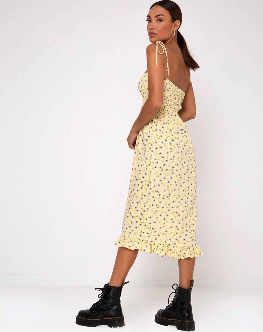 Imagen del Vestido Zenith en Flor Silvestre Lemon Drop