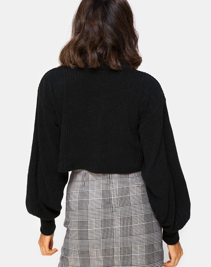 Imagen de Nizer High Neck Jumper en negro
