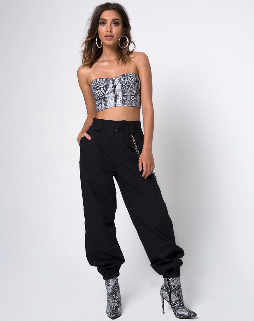 Imagen de Zipshi Crop Top en serpiente