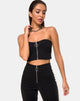 Imagen de Zipshi Crop Top en negro