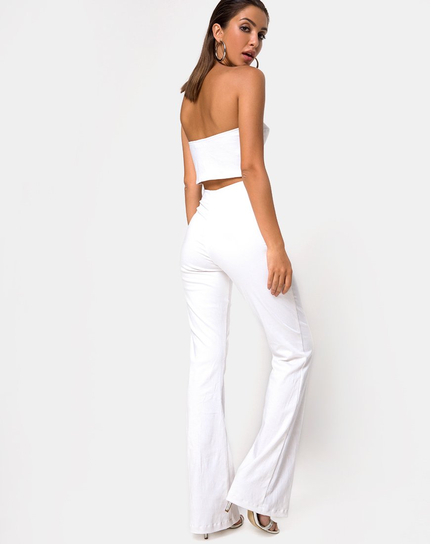 Imagen de Zipshi Crop Top en blanco