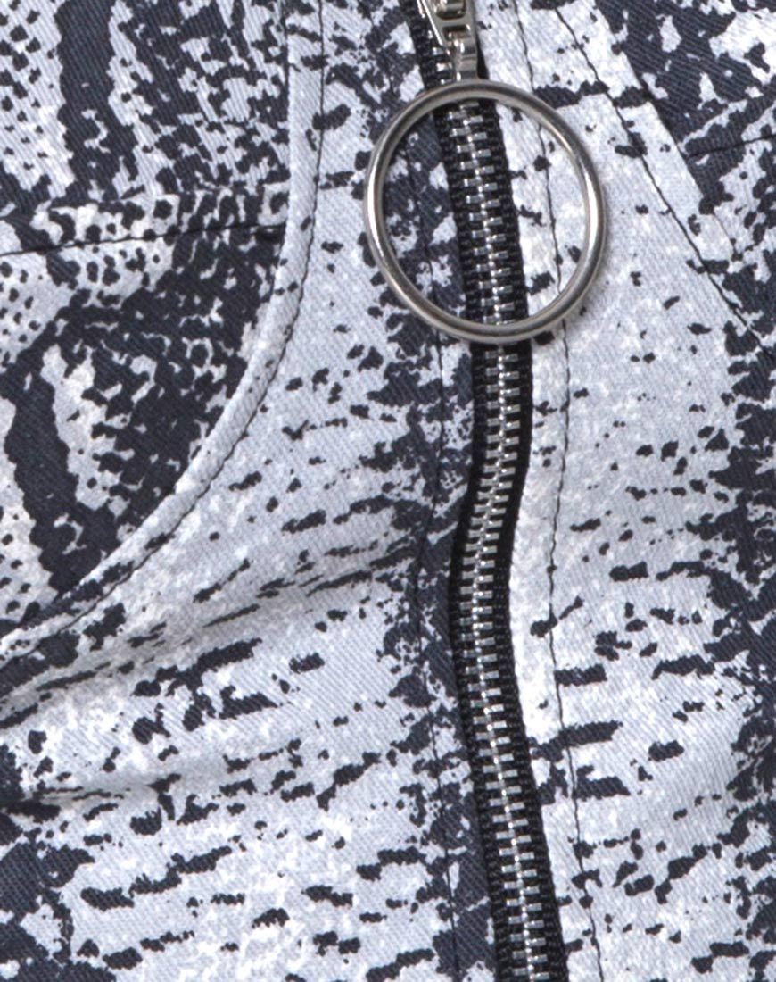 Imagen de Zipshi Crop Top en serpiente