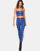 Imagen de Jolim Tapered Trouser en tartán azul