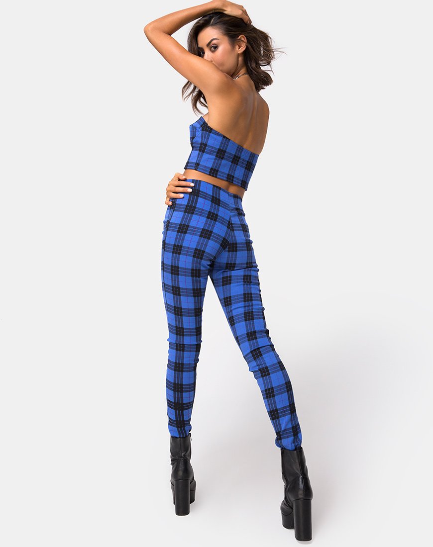 Imagen de Jolim Tapered Trouser en tartán azul