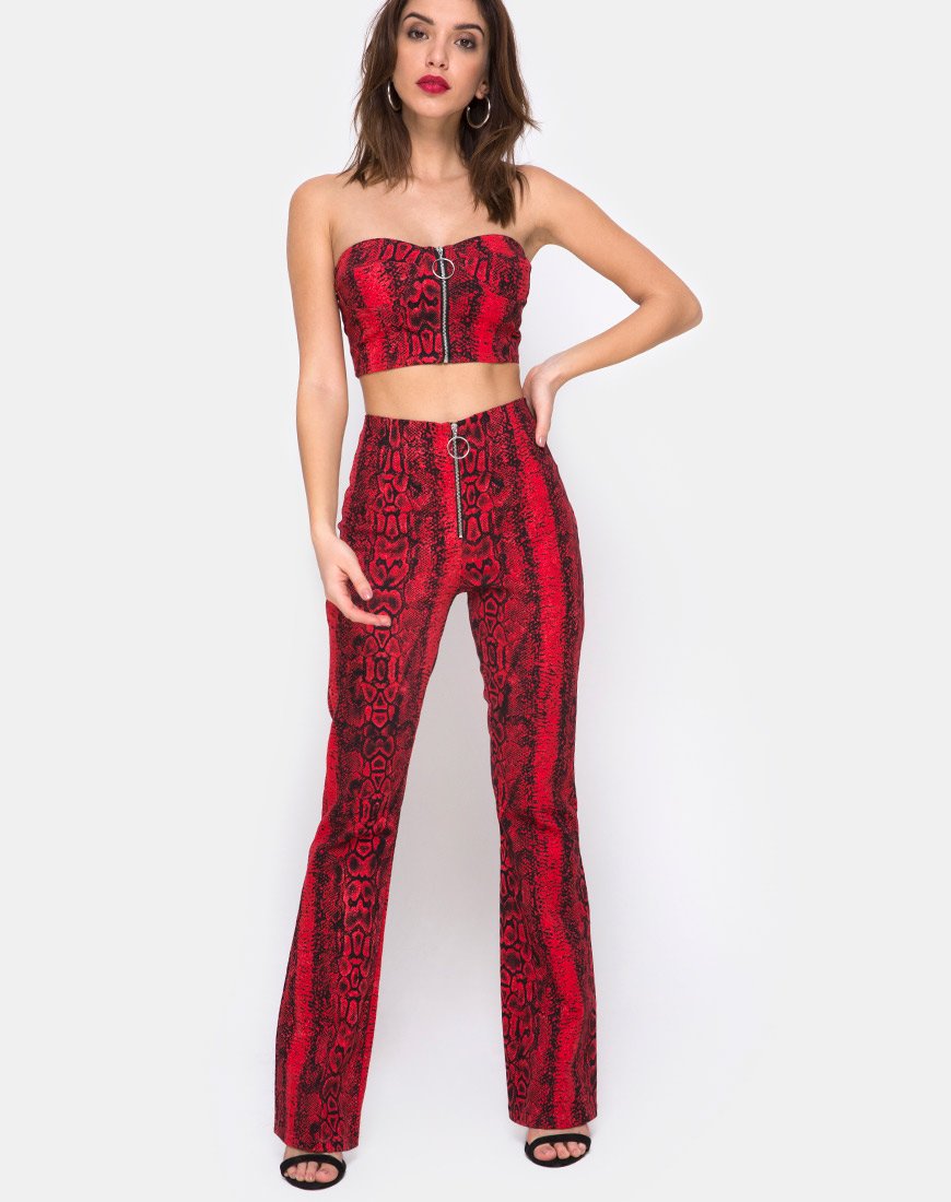 Pantalón Zolia Rojo Serpiente