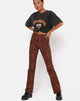 Imagen de Zoven Pantalones en Ditsy Leopard Naranja