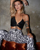 Imagen de Halpi Crop Top en Drape Sequin Negro