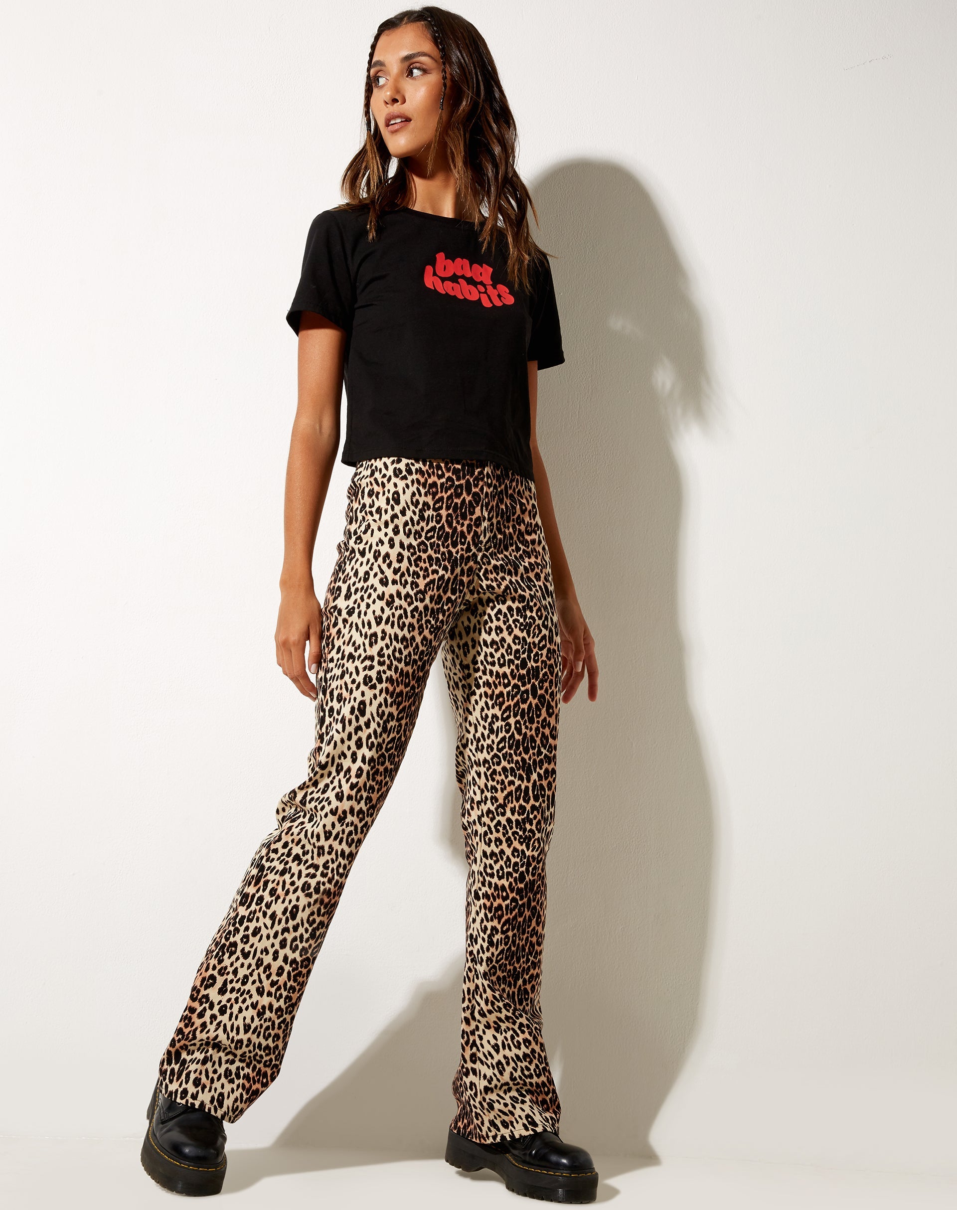 Imagen de Zoven Flare Trouser en True Leopard