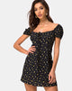 Imagen de Zudema Mini Vestido en Pretty Petal Negro