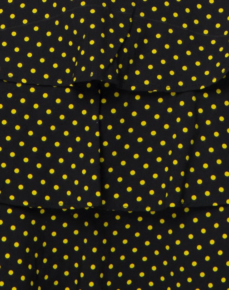 Imagen de la falda Casseyette de lunares amarillos y negros