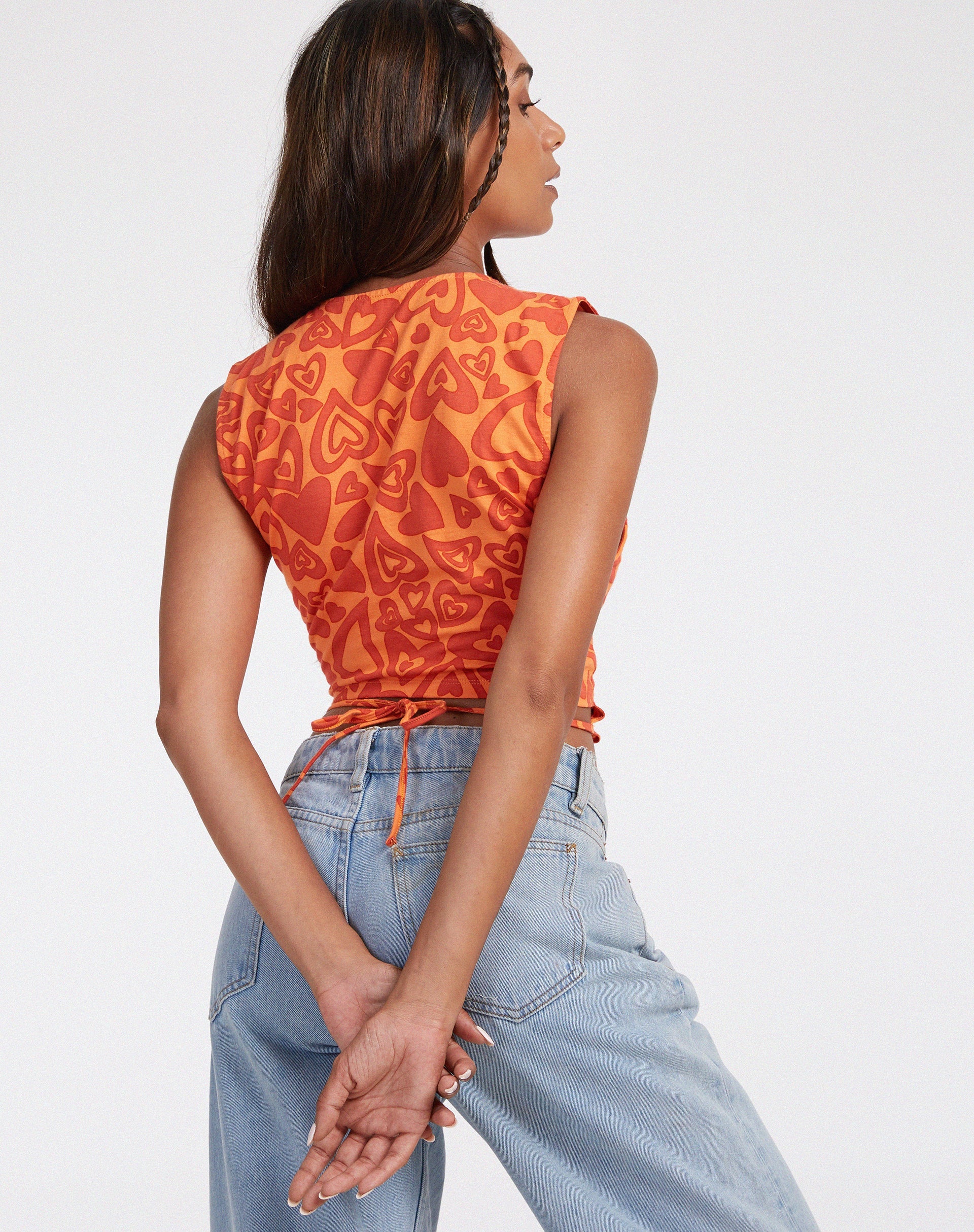 imagen de Baruna Top en Retro Heart Naranja