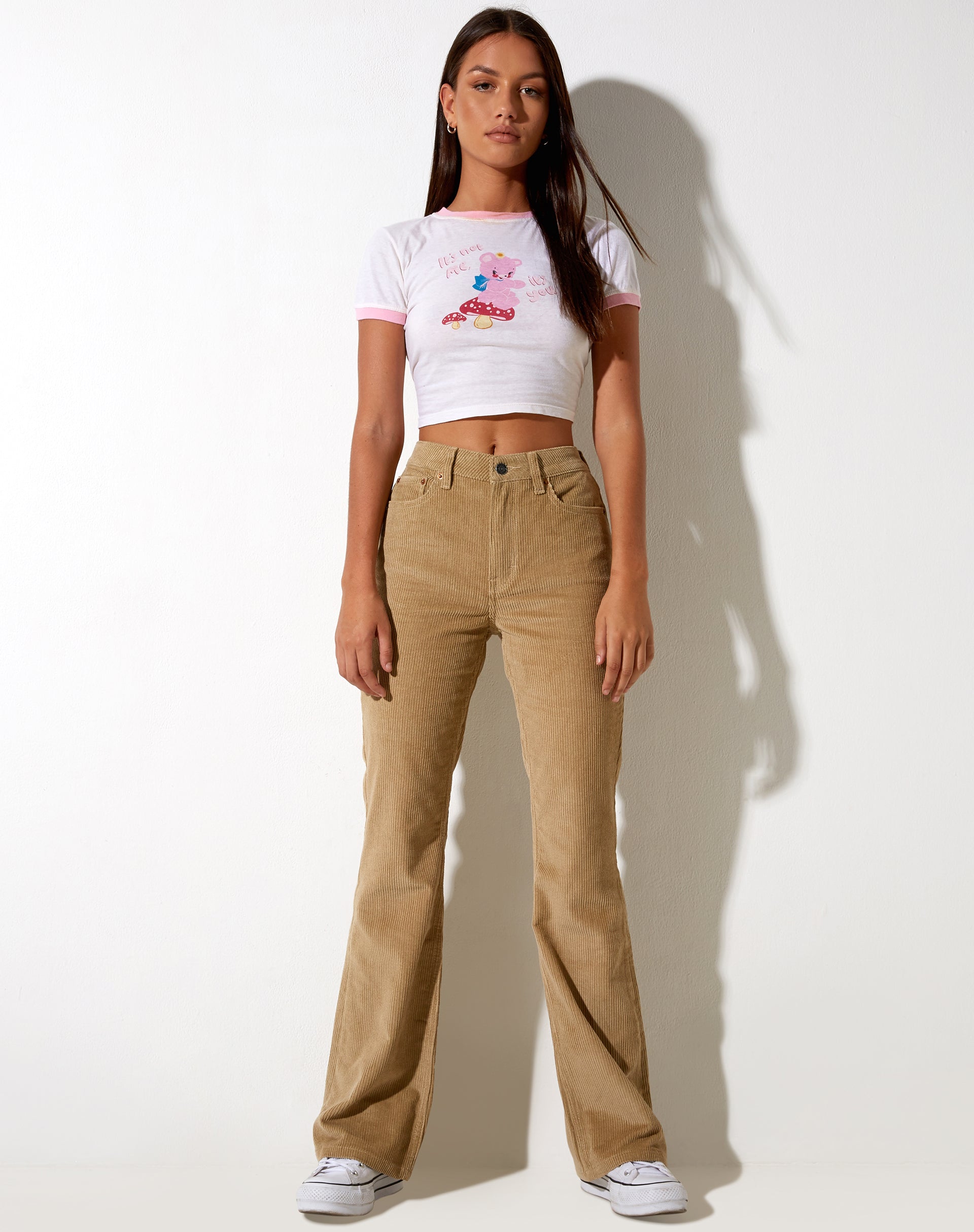 Imagen de Bootleg Jeans en Cord Sand