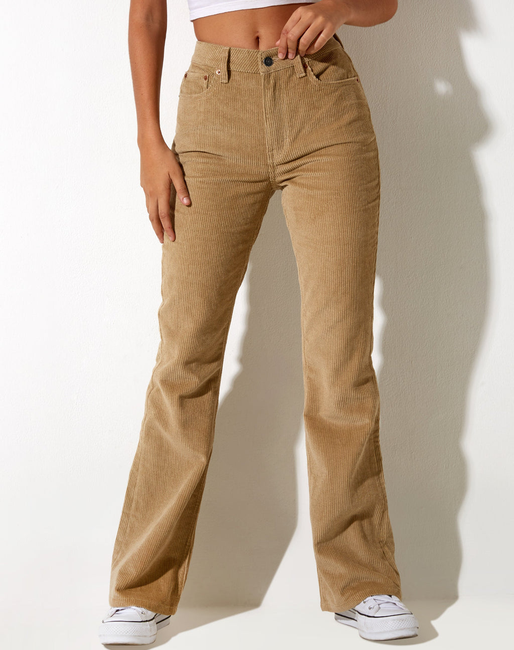 Vaqueros Bootleg en Cord Sand