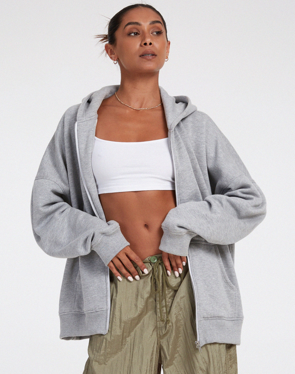 Hollack Sudadera con capucha en Greymarl