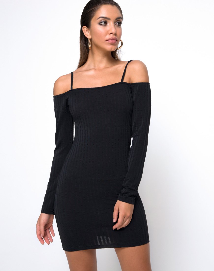 Vestido Jetty Bodycon en negro