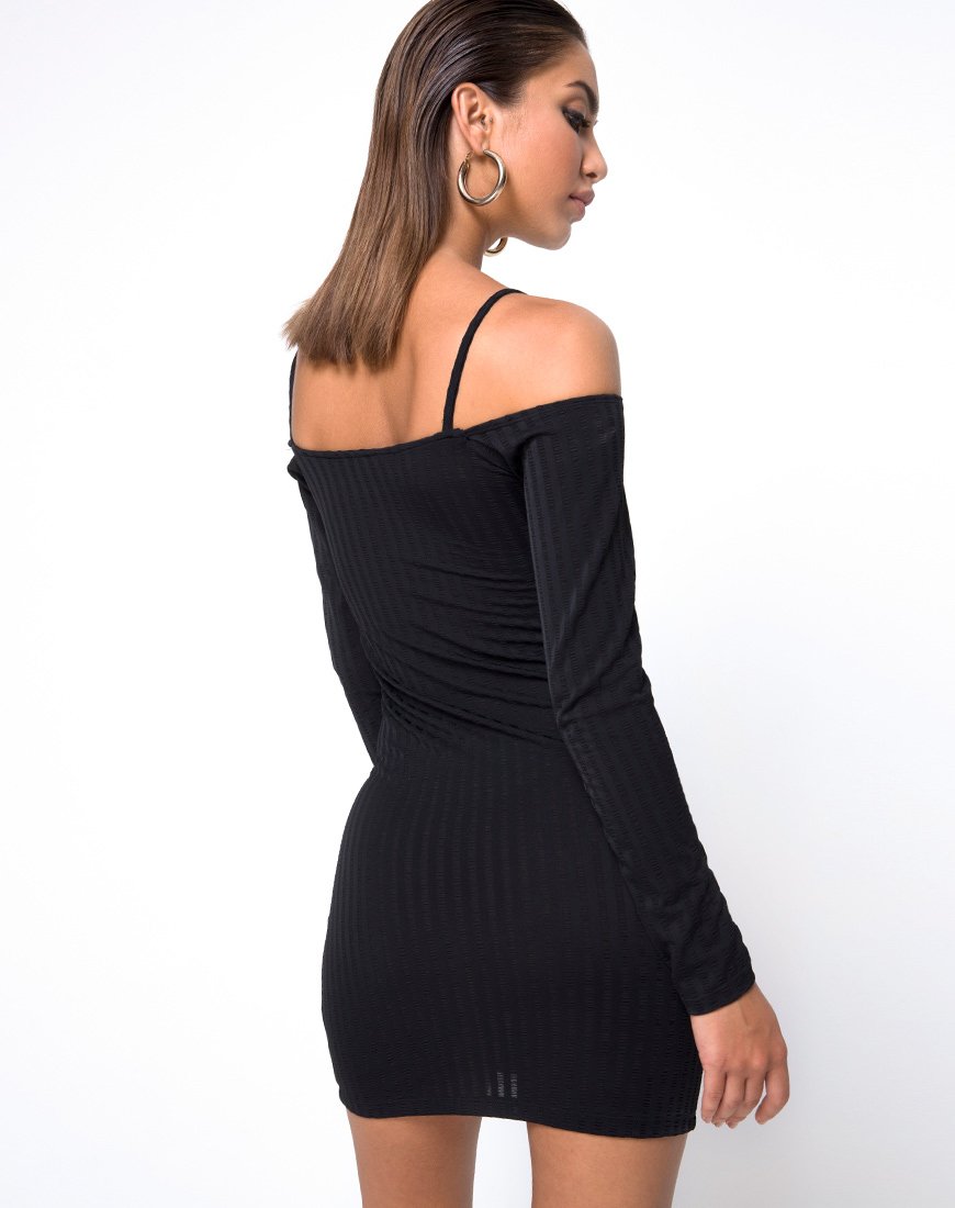 Vestido Jetty Bodycon en negro