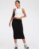 imagen de Magata Midi Skirt en Jersey Plise Negro