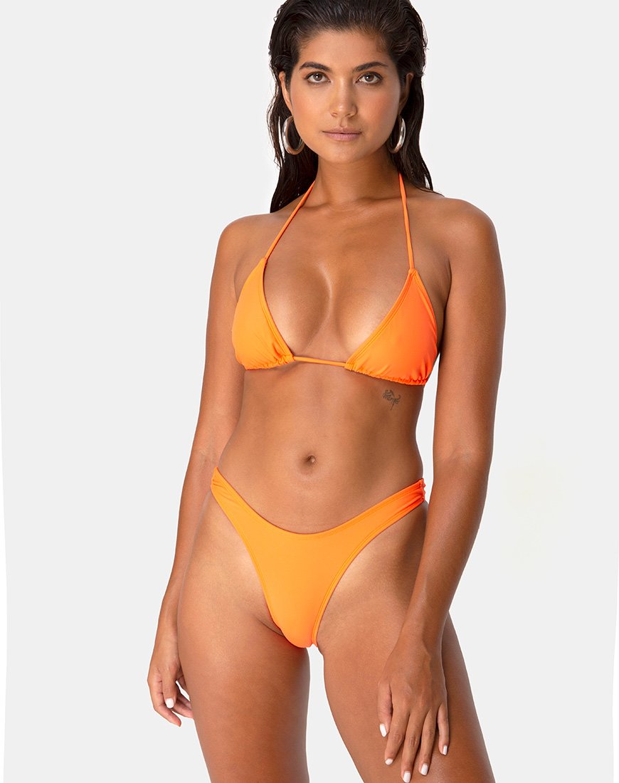 Imagen del braguita de bikini Makida naranja mate