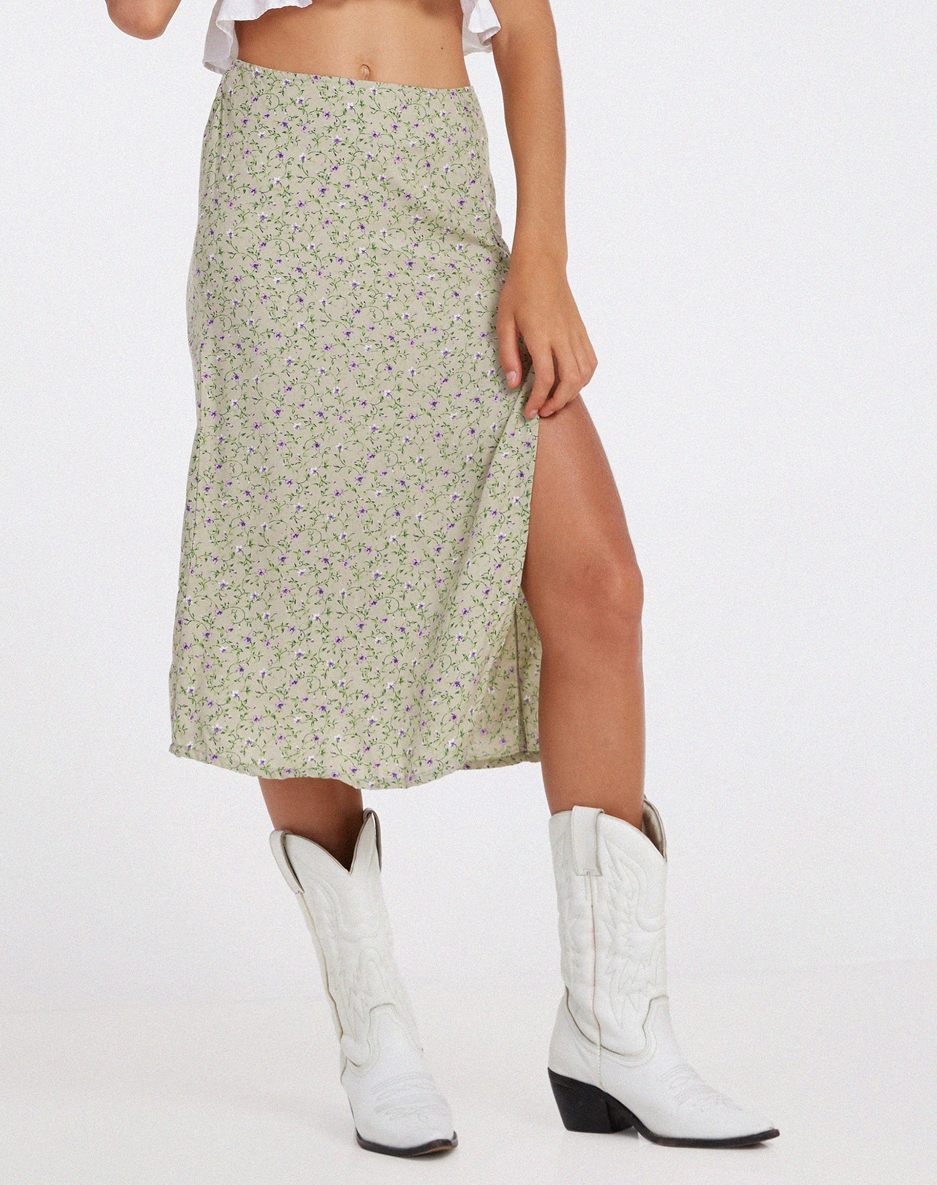 Imagen de Seko Falda Midi en Parma Violeta