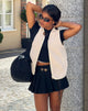 imagen de Xiel Zip Up Borg Vest in White
