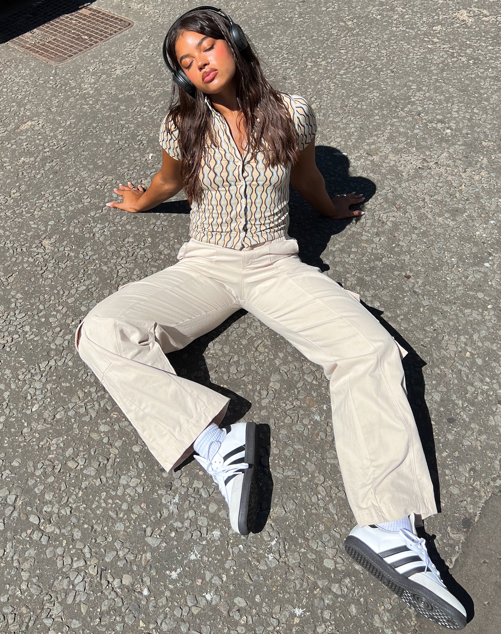 imagen de Yejin Shirt en Preppy Geo Brown