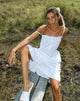 imagen de Lennox Midi Dress in Poplin White