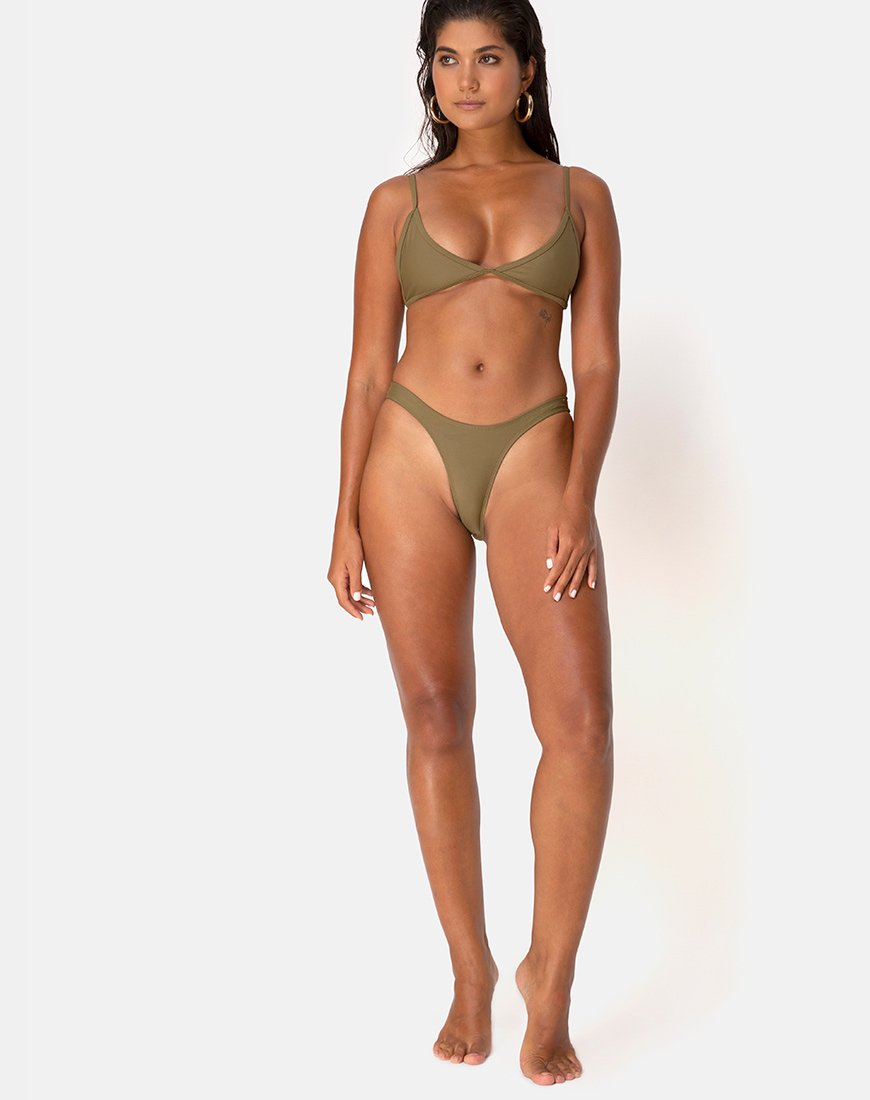 Imagen de Braguita de bikini Valda en caqui mate