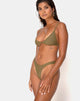 Imagen del sujetador de bikini Valda, caqui mate