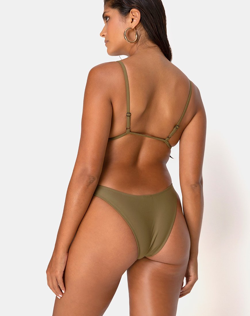 Imagen del sujetador de bikini Valda, caqui mate
