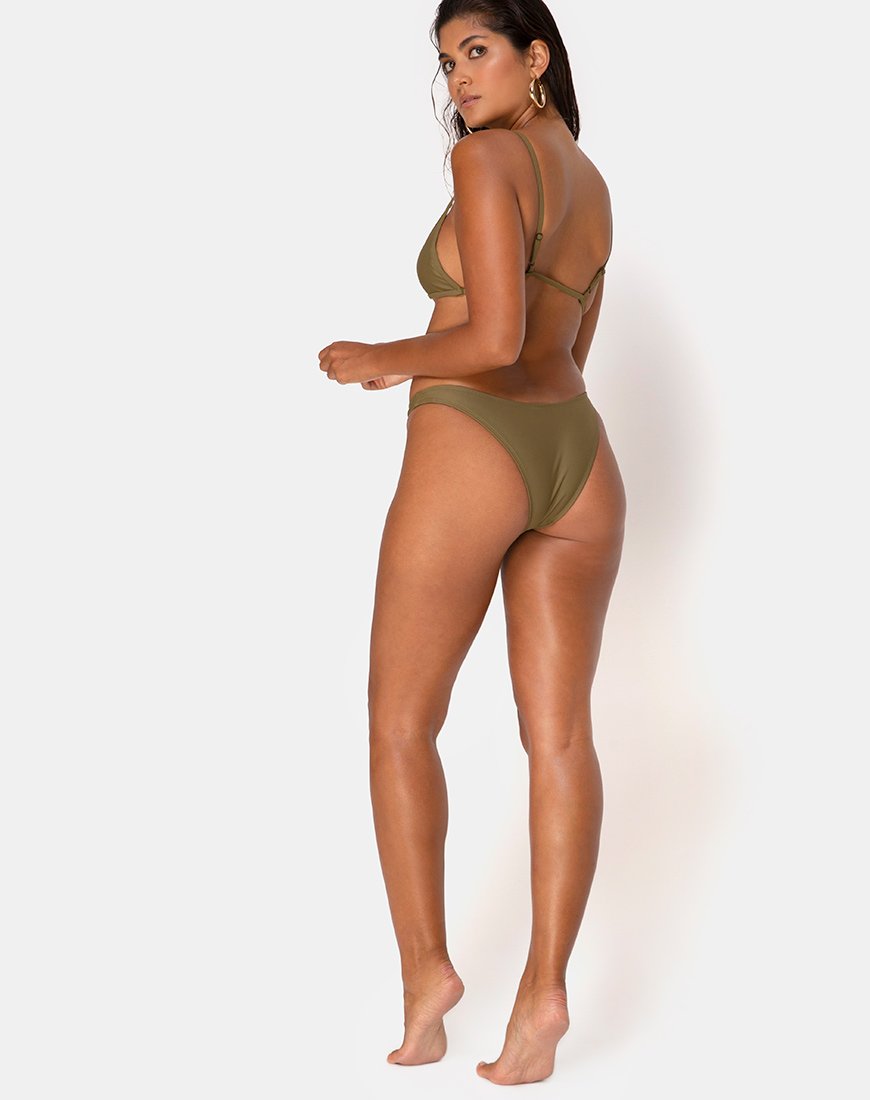 Imagen de Braguita de bikini Valda en caqui mate