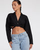 imagen de Elyse Crop Top en Rami Negro
